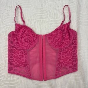 Glassons Pink Lace Bustier
